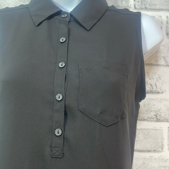 L AMOUR Sleeveless Handkerchief Hem Tie Back Dress by Nanette Lenore NWOT Small - Picture 10 of 12